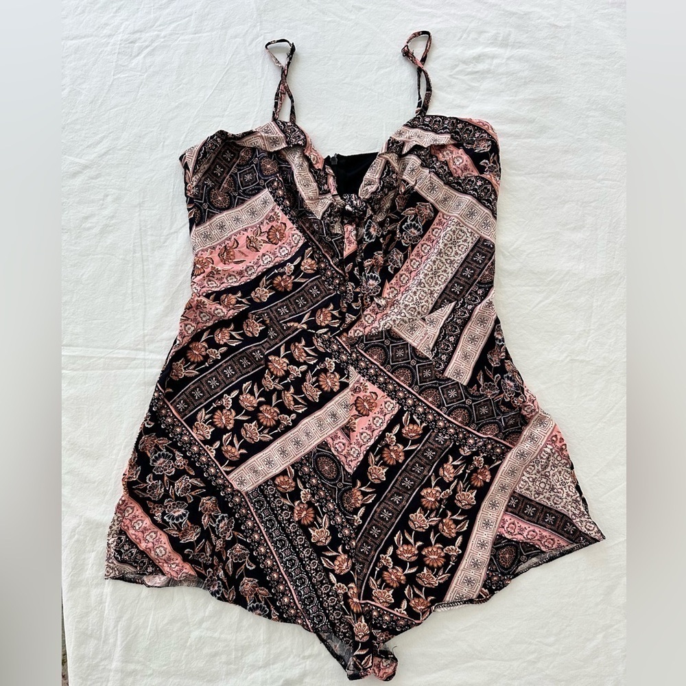 Primark Cottage Core Women’s Patchwork Look Romper US Size 8 Bought In England